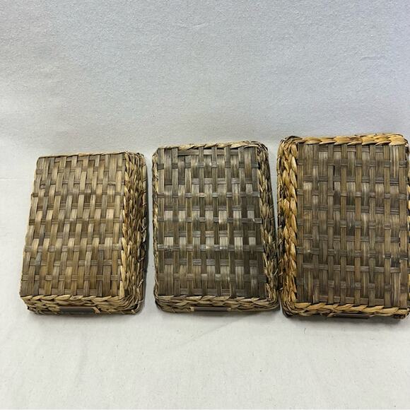 Set of 3 Farmhouse Chic seagrass woven baskets w/ chalkboard labels Hobby Lobby - Picture 10 of 13
